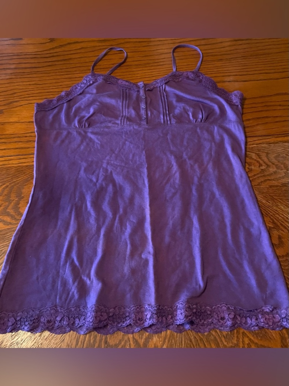 Arizona Jean Company Purple Lace-Trim Camisole Juniors Size XL